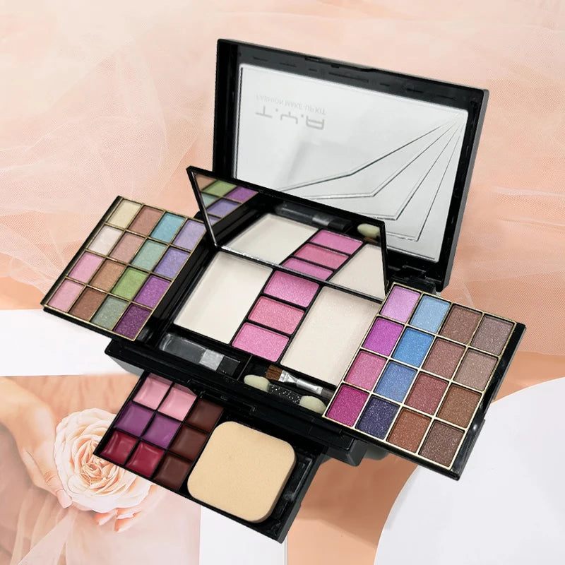 Kit Maquillage Pro: Créez Looks Infini, 46 Couleurs Perlées