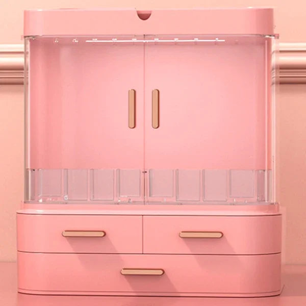 Organisateur Beauté: Routine Rapide, Miroir LED & Étanche